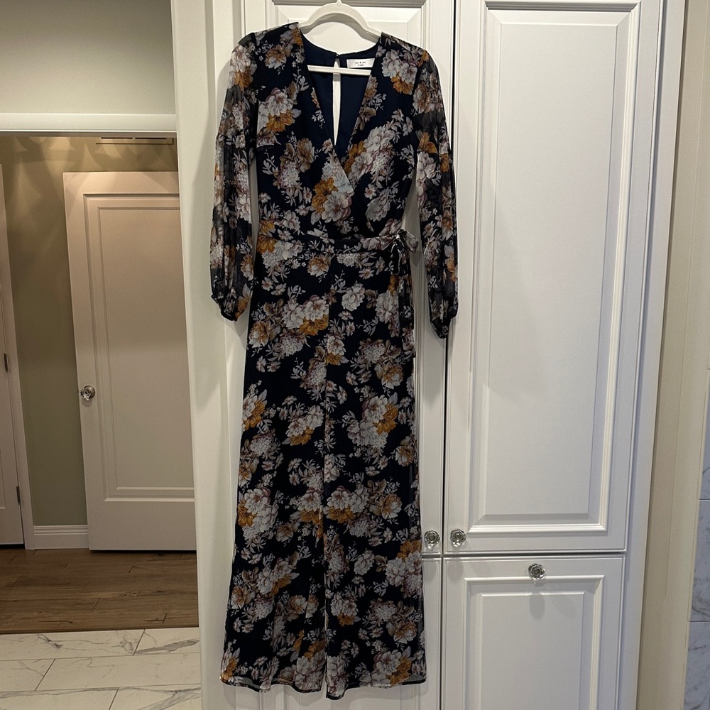 ALI & JAY Navy Floral Long Sleeve Jumper